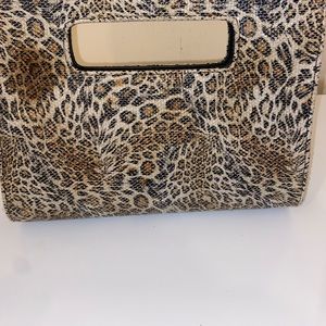 Leopard clutch bag